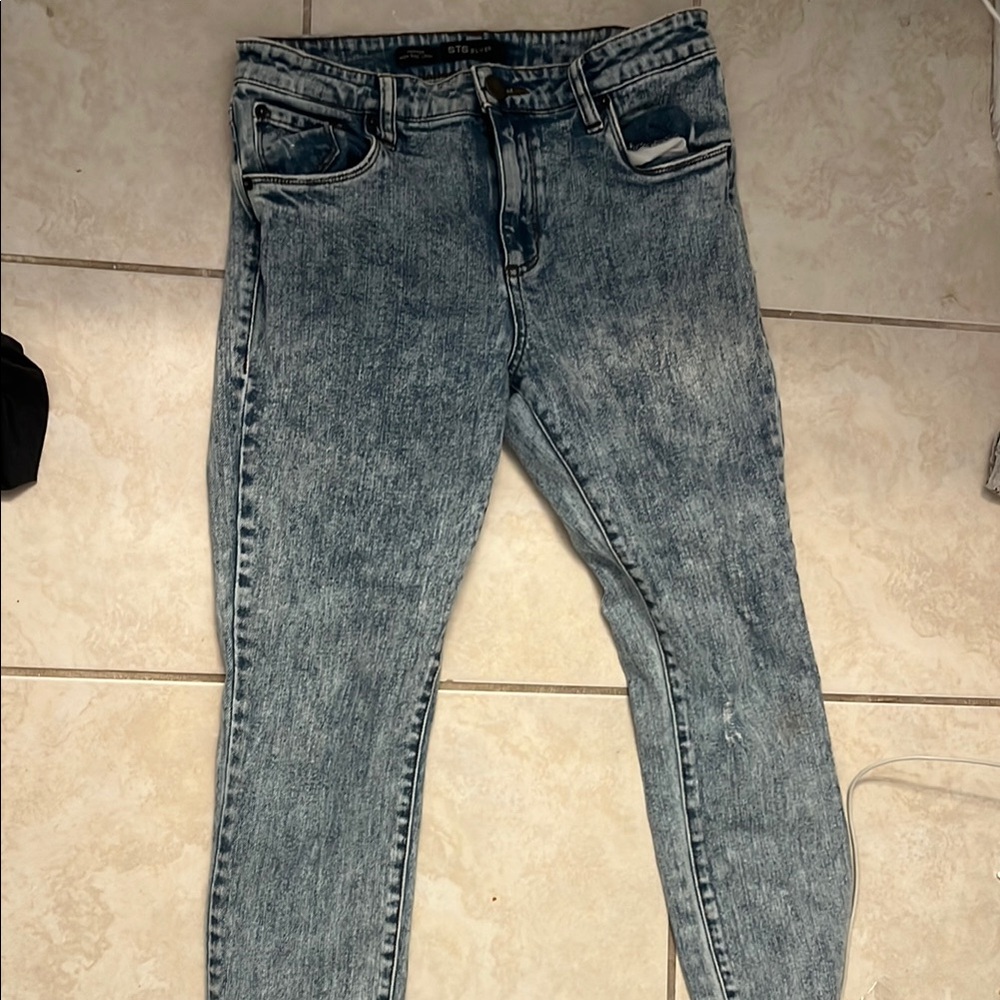 STS Blue Women's Straight Leg Jeans - Acid Wash